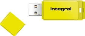 Integral Neon 16GB gelb, USB-A, USB 2.0