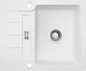 Naber LineUP 2F flächenbündig Becken reversibel weiß glänzend