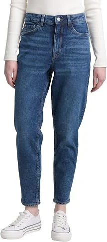 Tom Tailor Linley Mom Jeans used dark stone blue denim (Damen)