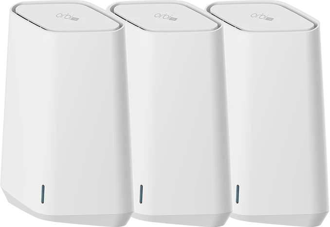 Netgear Orbi Pro Wi-Fi 6 Mini SXK30B3, AX1800, Router und 2x Repeater Set, 3er-Bundle