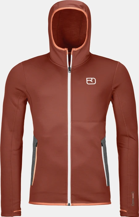 Ortovox Fleece Hoody Funktionsjacke clay orange (Herren)