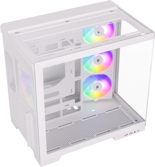 Silentware View A-RGB White, Glasfenster