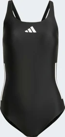 adidas 3-Streifen C-Back Badeanzug schwarz/weiß (Damen)