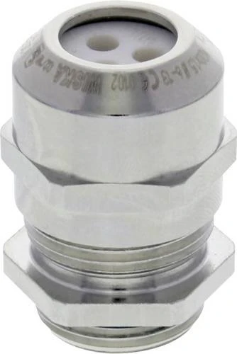 Wiska EMSKE 20 MFD 02/065 Ex-Kabelverschraubung Messing vernickelt mit montiertem Mehrfachdichteinsatz M20