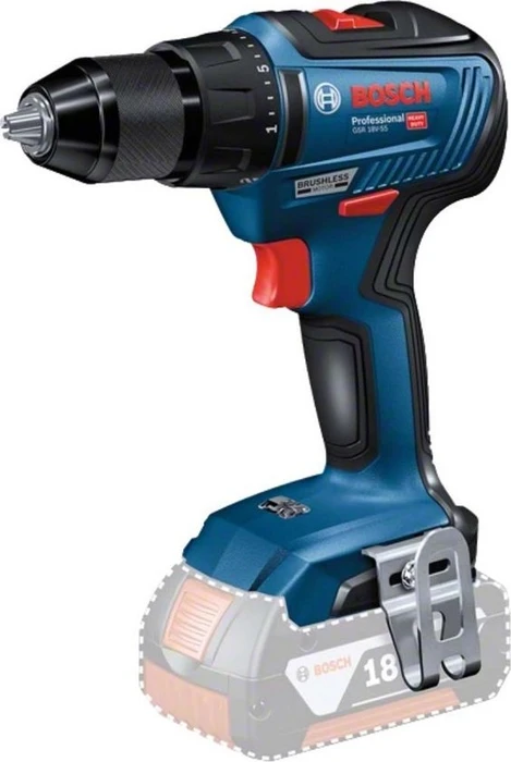 Bosch Professional GSR 18V-55 Akku-Bohrschrauber inkl. Koffer + 2 Akkus 3.0Ah