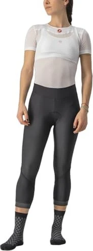Castelli Velocissima Thermal Knicker Fahrradhose 3/4 black/black reflex (Damen)