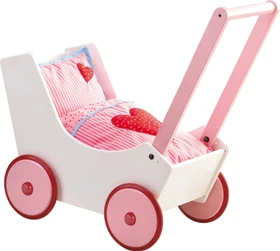 HABA Puppenwagen Lauflernwagen Herzen