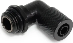 Alphacool Eiszapfen ES Schlauchanschluss 90° G1/4" auf 8/5mm Anschraubtülle, schwarz