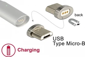 DeLOCK Magnetischer USB Micro-B Stecker für DeLOCK USB Ladekabel, Adapterstecker