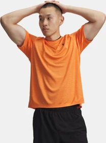 Under Armour Tech Textured Funktionsshirt kurzarm outrageous orange/black (Herren)