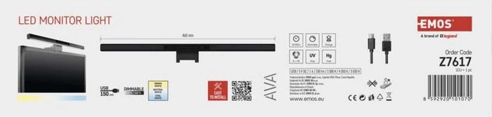 Emos LED Monitor Lampe AVA