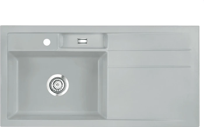 systemceram Bela 100 Einbau Becken links titan