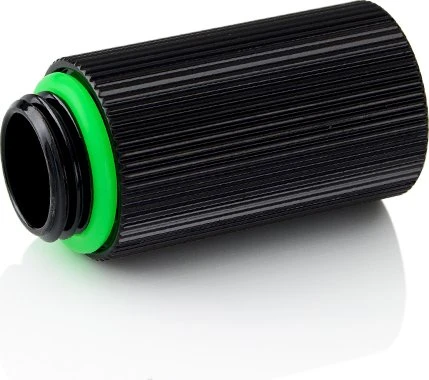 Bitspower Touchaqua Verlängerung G1/4" auf G1/4", 30mm, Glorious Black, 2er-Pack