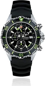 Chris Benz Depthmeter Chronograph 300m Taucheruhr kaimangrün/schwarz