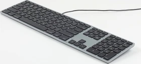 Matias RGB Wired Aluminium Mac Keyboard, schwarz, USB, US (FK318LB-US)