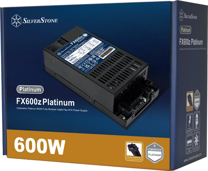 SilverStone FX600z Platinum 600W, Flex-ATX 2.4