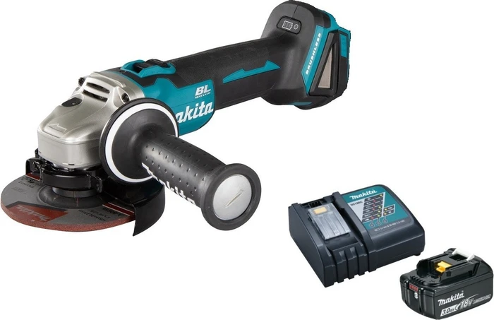 Makita DGA504RFE Akku-Winkelschleifer inkl. 2 Akkus 3.0Ah
