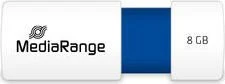 MediaRange USB Speicherstick Color Edition 8GB weiß/blau, USB-A, USB 2.0
