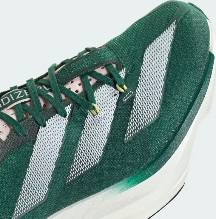 adidas Adizero Adios Pro 3 collegiate green/cloud white/sandy pink (Damen)