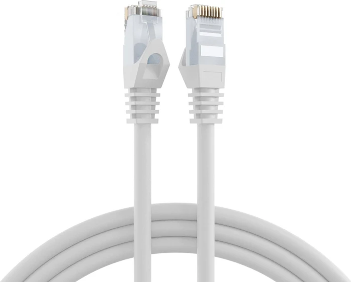 EFB Elektronik CCA Patchkabel, Cat6, U/UTP, RJ-45/RJ-45, 0.25m, weiß
