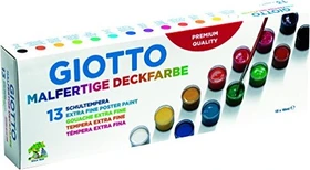 Giotto Tempera Deckfarbe, 13 Farben, 13er-Set