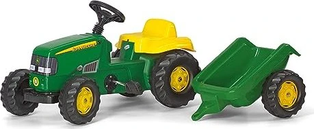 rolly toys rollyKid John Deere Trettraktor mit Anhänger grün