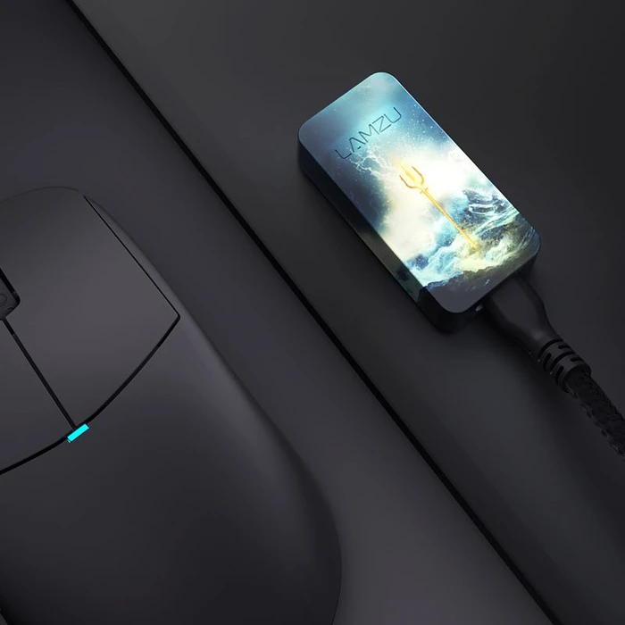 Lamzu 4K Wireless Dongle, Funk-Empfänger, Atlantis Motiv