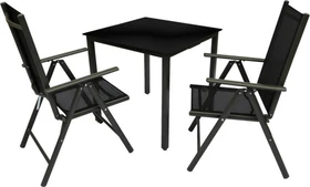 VCM Gartenmöbel-Set, 3-tlg.
