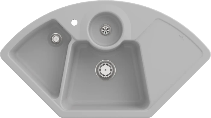 Villeroy & Boch Solo Eck Einbau Becken mittig 670801
