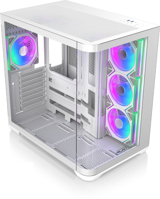 Raijintek Atreus BT4 White, Glasfenster