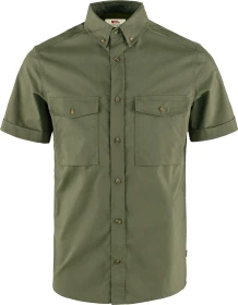 Fjällräven Övik Air Stretch Hemd kurzarm laurel green (Herren)
