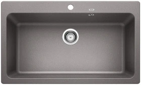 Blanco Naya XL 9 Einbau Becken mittig alumetallic