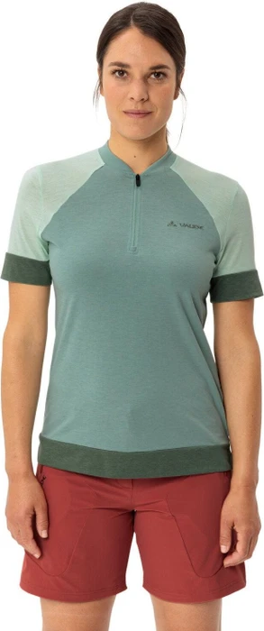 Vaude Altissimo Q-Zip Trikot kurzarm dusty fern (Damen)