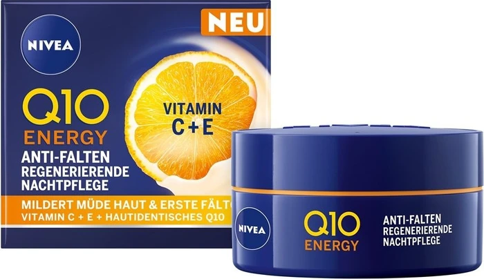 Nivea Q10 Energy Anti-Falten Regenerierende Nachtcreme, 50ml