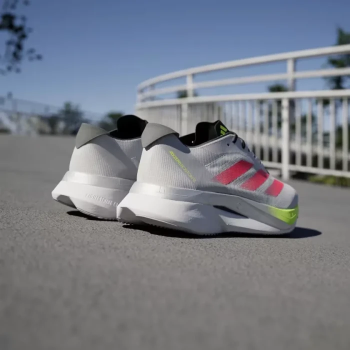 adidas Adizero Boston 12 dash grey/lucid red/lucid lemon (Herren)