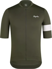 Rapha Core Trikot kurzarm dark green/white (Herren)