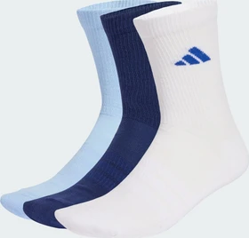 adidas Cushioned Crew Socken dark blue/white/glow blue, 3 Paare
