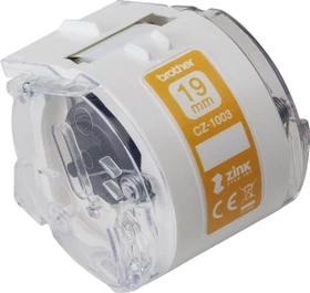 Brother CZ-1003 Farbetikettenrolle, 19mm, weiß