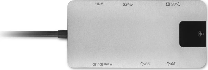 Kensington UH1400P 8-in-1 Dockingstation, Space Grey, USB-C 3.0 [Stecker]