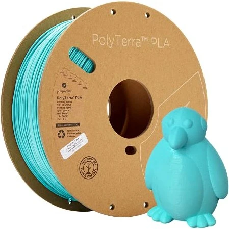 Polymaker PolyTerra PLA, arctic teal, Spule, 1.75mm, 1.00kg