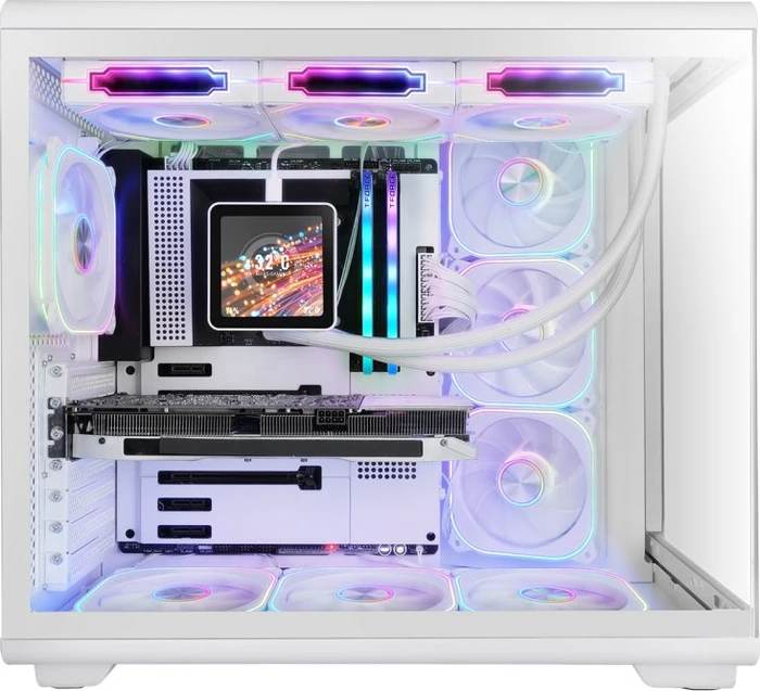 Mars Gaming MC-REVMAX White, Glasfenster