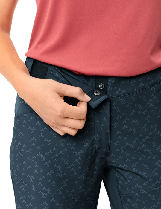 Vaude Ledro Print Shorts Fahrradhose kurz dark sea (Damen)