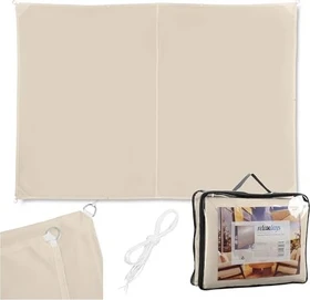 Relaxdays Polyester Sonnensegel 200x400cm beige