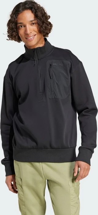 adidas City Escape Half-Zip Sweatshirt schwarz (Herren)
