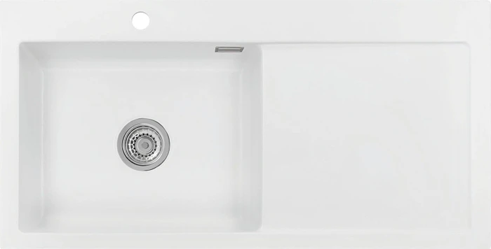 systemceram Mera 100 SL F Einbau Becken links polar