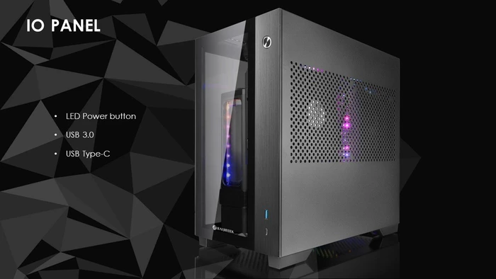 Raijintek Paean Mini, Glasfenster, Mini-ITX