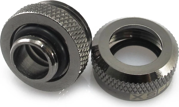 XSPC Rohranschluss G1/4" auf 14/10mm, schwarz verchromt, 8er-Pack