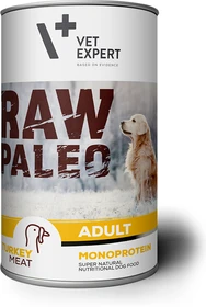 VetExpert Raw Paleo, Monoprotein, mit Truthahn, 400g