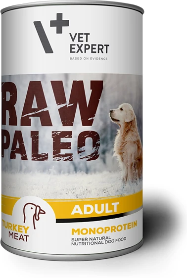 VetExpert Raw Paleo, Monoprotein, mit Truthahn, 400g