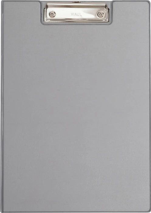 Maul Klemmbrettmappe mit Folienüberzug, A4, silber/grau